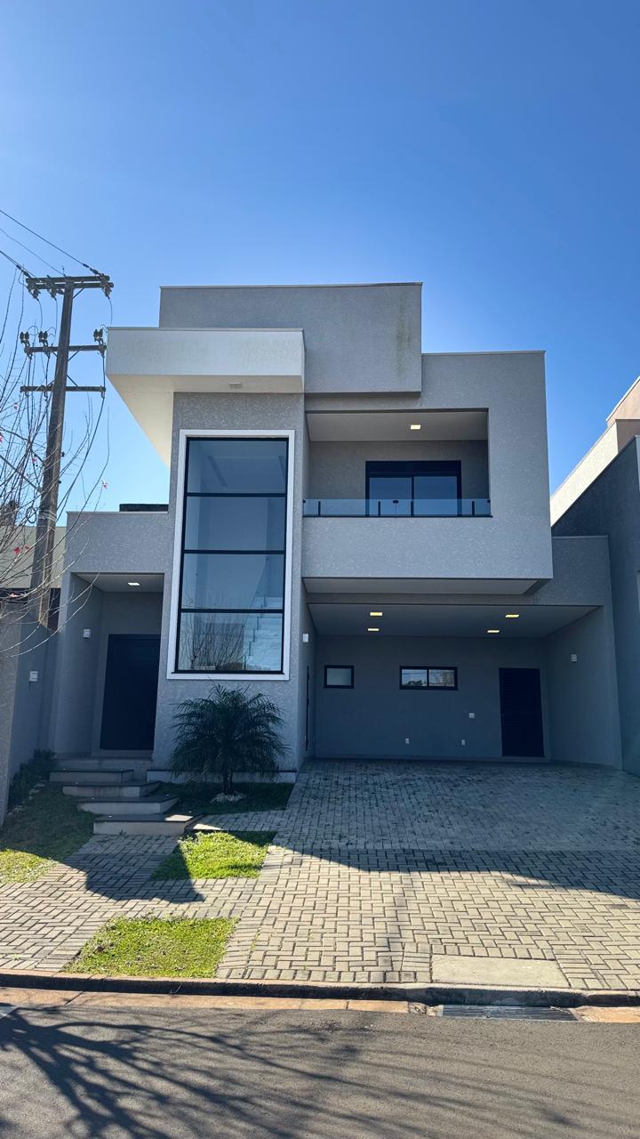 Fachada do sobrado – Condomínio Vale dos Vinhedos, Ponta Grossa/PR